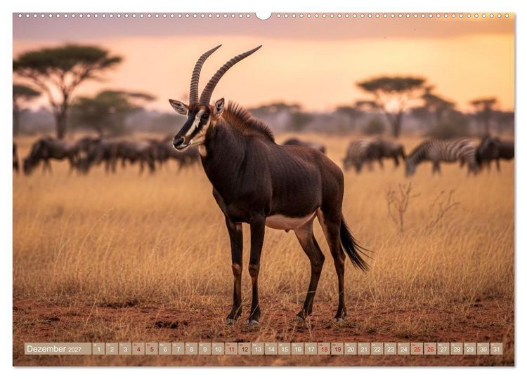 Produktbild: Antilopenzauber (Wandkalender 2027 DIN A2 quer), CALVENDO Monatskalender