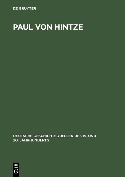 Produktbild: Paul von Hintze