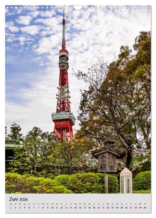 Produktbild: Tokio - Facetten einer Weltstadt (Wandkalender 2026 DIN A3 hoch), CALVENDO Monatskalender