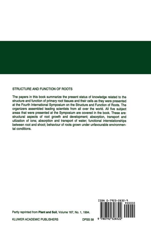 Produktbild: Structure and Function of Roots