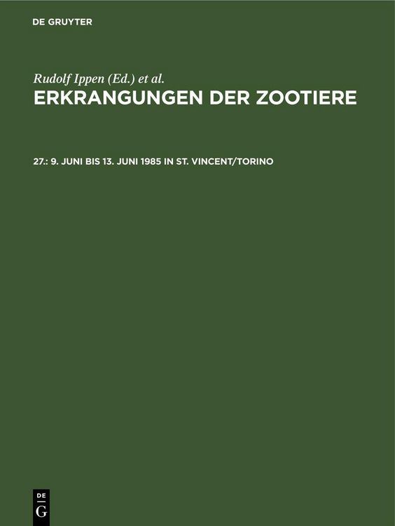 Produktbild: 9. Juni bis 13. Juni 1985 in St. Vincent/Torino