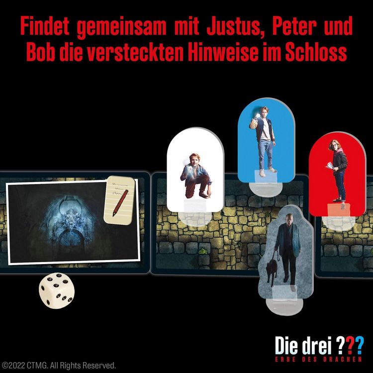Produktbild: Die drei ??? Erbe des Drachen Spiel zum Film