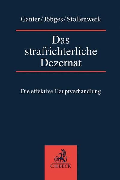 Produktbild: Das strafrichterliche Dezernat