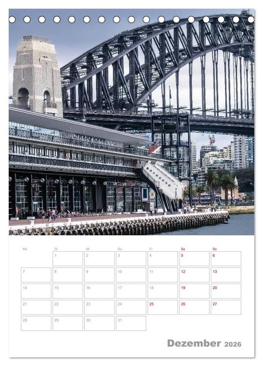 Produktbild: g'day Australien 2026 (Tischkalender 2026 DIN A5 hoch), CALVENDO Monatskalender