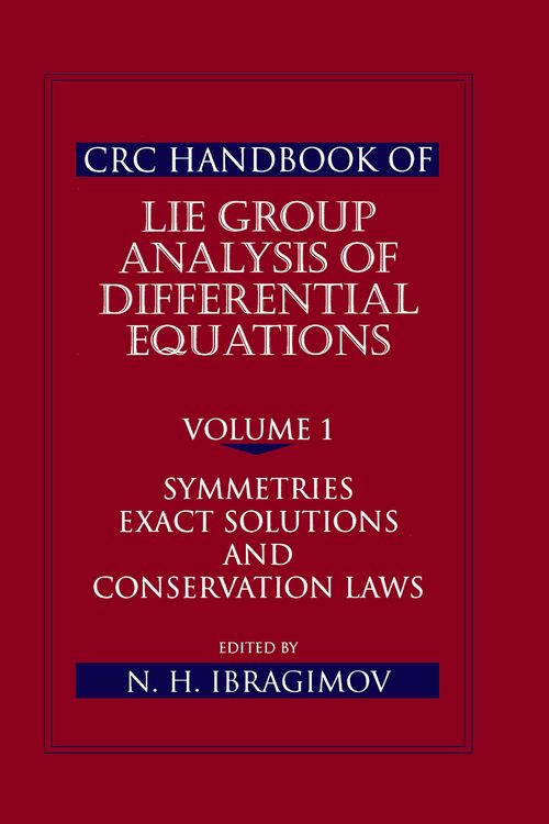 Produktbild: CRC Handbook of Lie Group Analysis of Differential Equations, Volume I