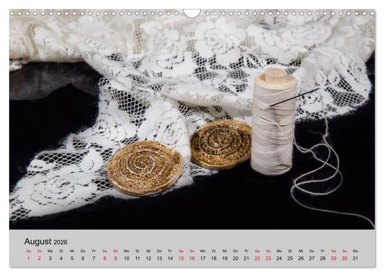 Produktbild: Faden, Nadel, Handarbeit. (Wandkalender 2026 DIN A3 quer), CALVENDO Monatskalender