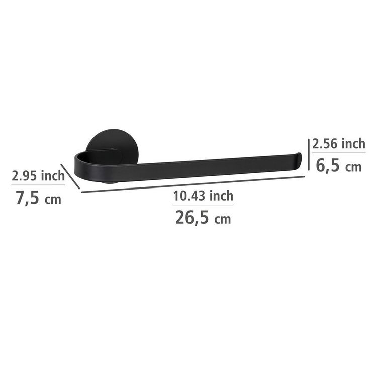 Produktbild: Turbo-Loc&reg; Handtuchhalter Mod. Bivio Black matt, aus Aluminium