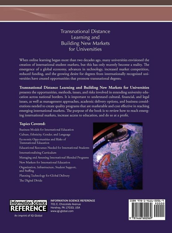 Produktbild: Transnational Distance Learning and Building New Markets for Universities