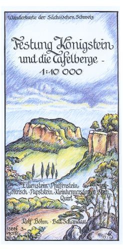 Produktbild: Festung K&ouml;nigstein und die Tafelberge 1:10000