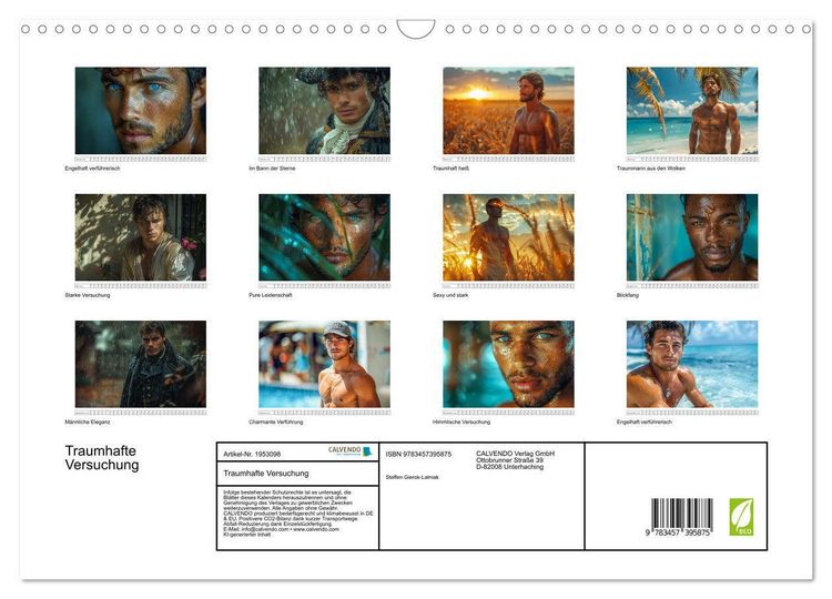 Produktbild: Traumhafte Versuchung (Wandkalender 2026 DIN A3 quer), CALVENDO Monatskalender