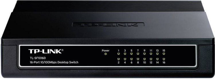 Produktbild: TP-LINK TL-SF1016D TL-SF1016D Netzwerk Switch 16 Port 100MBit/s