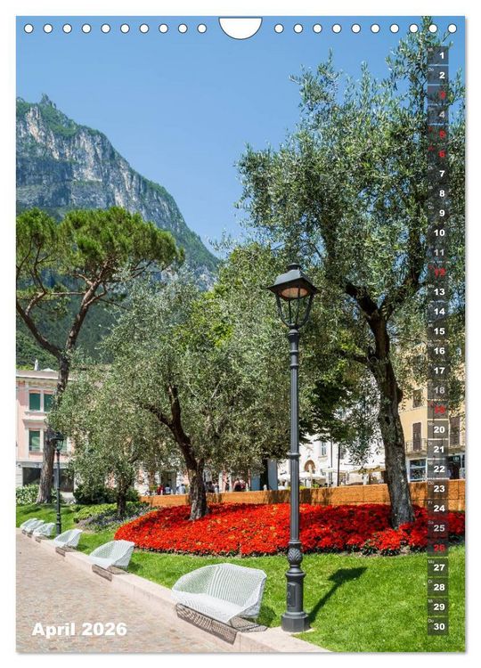 Produktbild: IDYLLISCHER GARDASEE Riva del Garda und Torbole (Wandkalender 2026 DIN A4 hoch), CALVENDO Monatskalender
