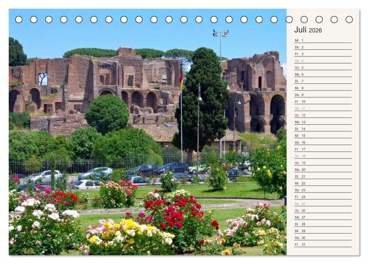 Produktbild: Rom - Die Ewige Stadt (Tischkalender 2026 DIN A5 quer), CALVENDO Monatskalender