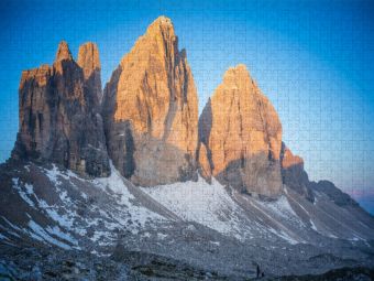 Produktbild: CALVENDO Puzzle Sonnenaufgang an den Drei Zinnen | 1000 Teile Lege-Gr&ouml;&szlig;e 64x48cm Foto-Puzzle f&uuml;r gl&uuml;ckliche Stunden