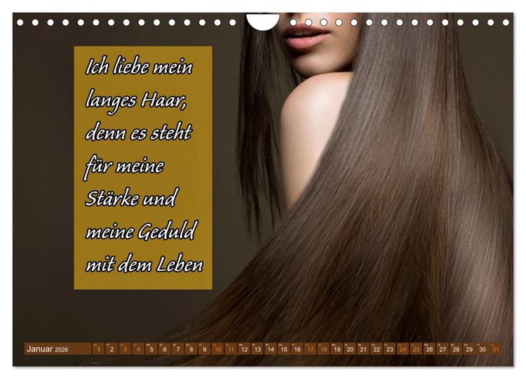 Produktbild: Coiffeur - Wellness f&uuml;r die Haare - mit Spr&uuml;chen (Wandkalender 2026 DIN A4 quer), CALVENDO Monatskalender