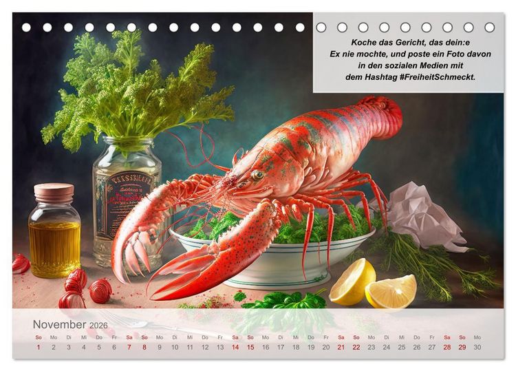 Produktbild: Endlich erfolgreich geschieden (Tischkalender 2026 DIN A5 quer), CALVENDO Monatskalender