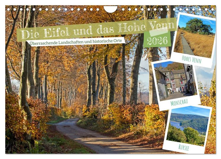 Produktbild: Die Eifel und das Hohe Venn (Wandkalender 2026 DIN A4 quer), CALVENDO Monatskalender