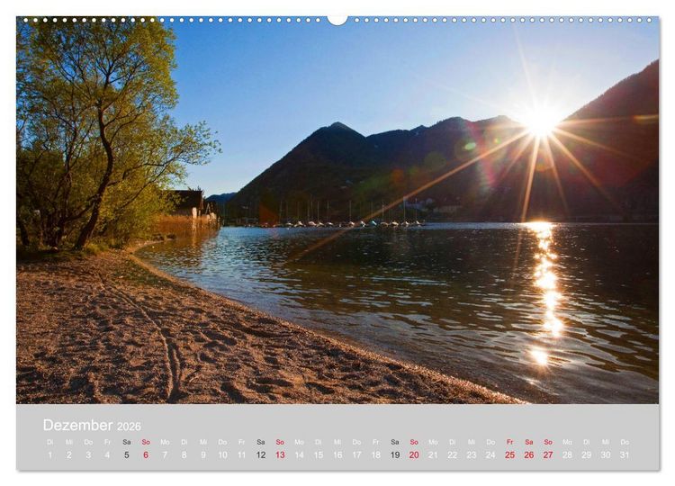 Produktbild: Am sch&ouml;nen Traunsee im Salzkammergut (hochwertiger Premium Wandkalender 2026 DIN A2 quer), Kunstdruck in Hochglanz