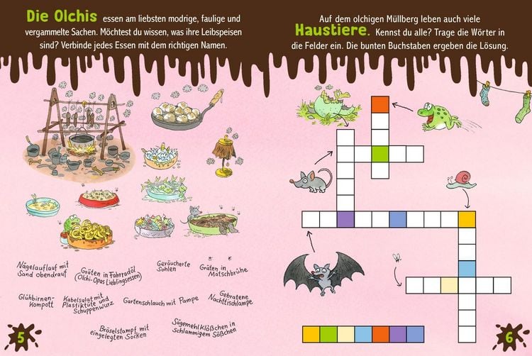 Produktbild: Die Olchis. Puzzle im Buch. 100 Teile