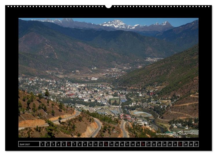 Produktbild: Bhutan Druk Yul 2027 (Wandkalender 2027 DIN A2 quer), CALVENDO Monatskalender