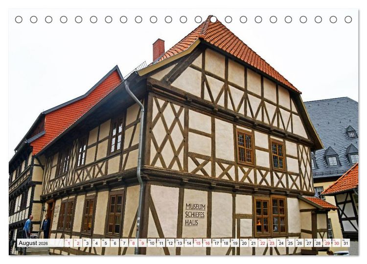 Produktbild: Wernigerode, die wundersch&ouml;ne Stadt im Harz (Tischkalender 2026 DIN A5 quer), CALVENDO Monatskalender