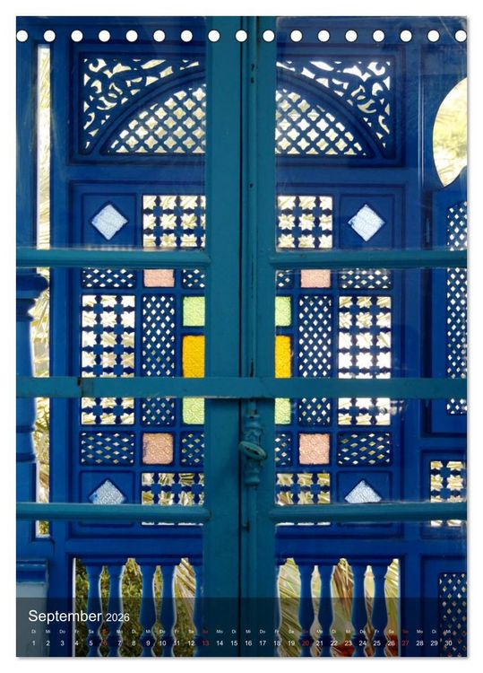 Produktbild: Sidi bou Sa&iuml;d - Die blaue Stadt Tunesiens (Tischkalender 2026 DIN A5 hoch), CALVENDO Monatskalender