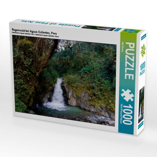 Produktbild: CALVENDO Puzzle Regenwald bei Aguas Calientes, Peru | 1000 Teile Lege-Gr&ouml;&szlig;e 64x48cm Foto-Puzzle f&uuml;r gl&uuml;ckliche Stunden