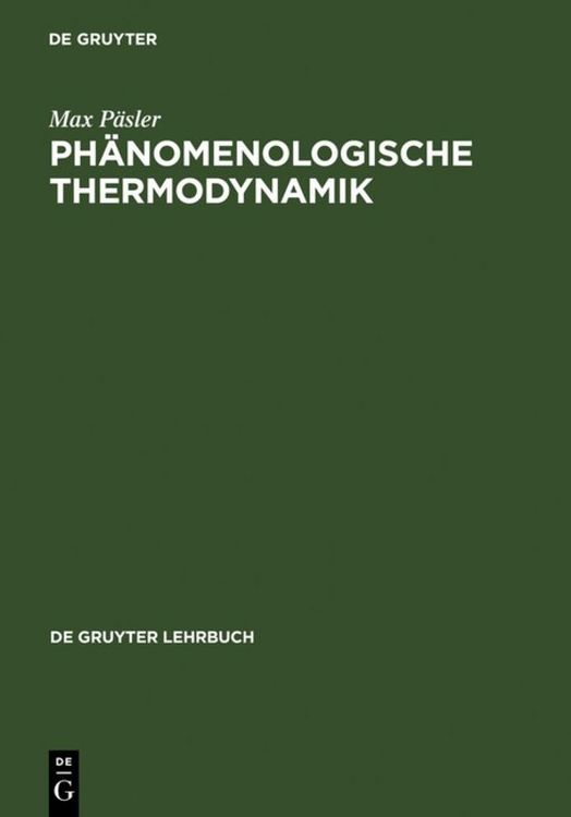 Produktbild: Ph&auml;nomenologische Thermodynamik