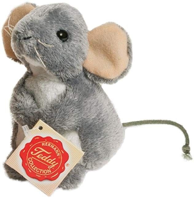 Produktbild: Teddy Hermann 92603 - Maus Pl&uuml;schtier, 11 cm, sortiert, 1 St&uuml;ck