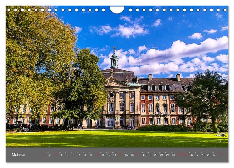 Produktbild: Leuchtendes M&uuml;nster 2026 - die Metropole Westfalens (Wandkalender 2026 DIN A4 quer), CALVENDO Monatskalender