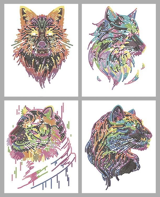 Produktbild: Diamond Painting Neon Raubkatzen