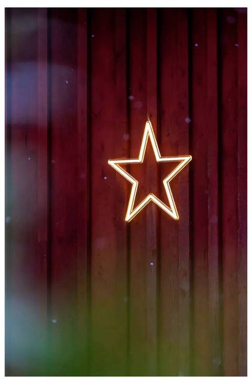 Produktbild: Konstsmide 2108-103 LED-Weihnachtsstern Stern Warmwei&szlig; LED Klar, Transparent