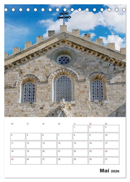 Produktbild: Messina - Reiseplaner (Tischkalender 2026 DIN A5 hoch), CALVENDO Monatskalender