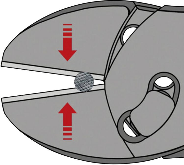 Produktbild: Knipex TwinForce 73 72 180 Werkstatt Kraft-Seitenschneider mit Facette 180mm