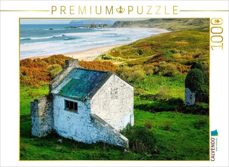 Produktbild: CALVENDO Puzzle Einsames Haus am Strand | 1000 Teile Lege-Gr&ouml;&szlig;e 64x48cm Foto-Puzzle f&uuml;r gl&uuml;ckliche Stunden