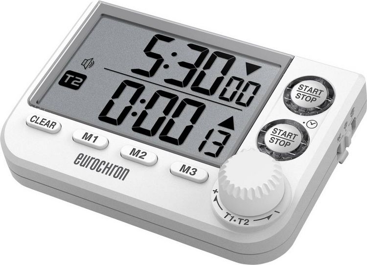 Produktbild: Eurochron EDT 8002 Timer Wei&szlig; digital