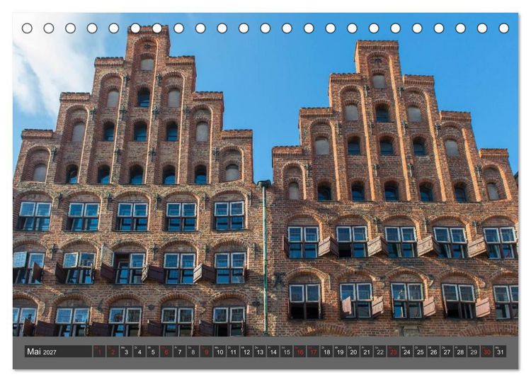 Produktbild: Die Hansestadt L&uuml;beck (Tischkalender 2027 DIN A5 quer), CALVENDO Monatskalender