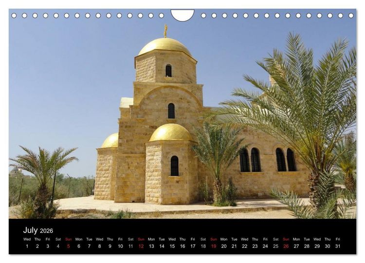 Produktbild: Monuments of Jordan 2026 (Wall Calendar 2026 DIN A4 landscape), CALVENDO 12 Month Wall Calendar