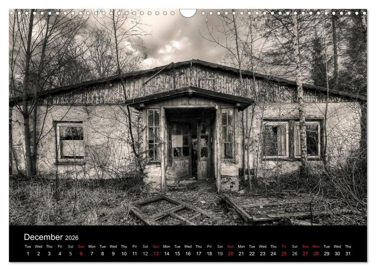 Produktbild: Abandoned Places Haunted Houses (Wall Calendar 2026 DIN A3 landscape), CALVENDO 12 Month Wall Calendar