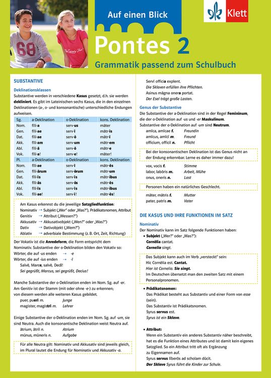 Produktbild: Pontes 02 Grammatik passend zum Schulbuch