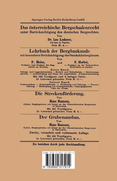 Produktbild: Unzul&auml;ssigkeit der Verbauung verliehener Grubenfelder nach &ouml;sterreichischem Rechte unter besonderer Ber&uuml;cksichtigung der Judikatur des k. k. Verwaltun