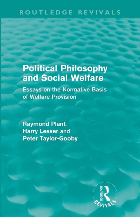 Produktbild: Political Philosophy and Social Welfare (Routledge Revivals)