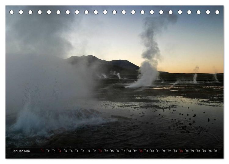Produktbild: Atacama W&uuml;ste - Landschaften der Extreme (Tischkalender 2026 DIN A5 quer), CALVENDO Monatskalender