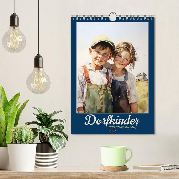 Produktbild: Dorfkinder und stolz darauf (Wandkalender 2026 DIN A4 hoch), CALVENDO Monatskalender