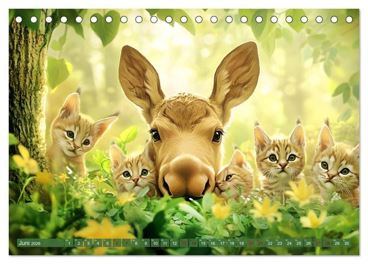 Produktbild: Emil und die Wunder der Natur (Tischkalender 2026 DIN A5 quer), CALVENDO Monatskalender