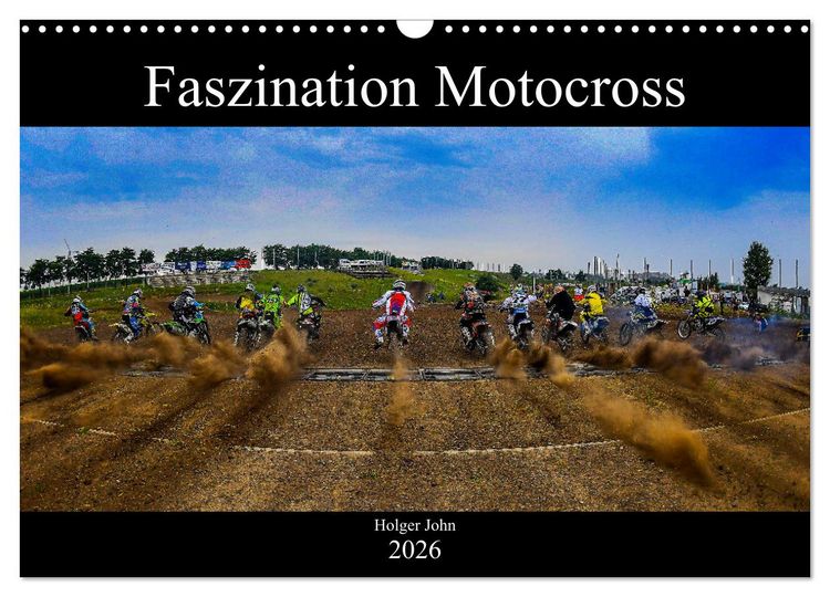 Produktbild: Blickpunkte Motocross (Wandkalender 2026 DIN A3 quer), CALVENDO Monatskalender