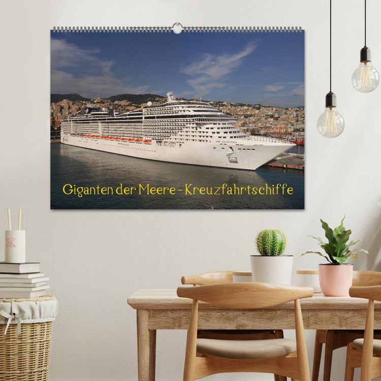 Produktbild: Giganten der Meere - Kreuzfahrtschiffe (Wandkalender 2026 DIN A2 quer), CALVENDO Monatskalender