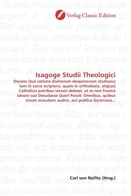 Produktbild: Isagoge Studii Theologici