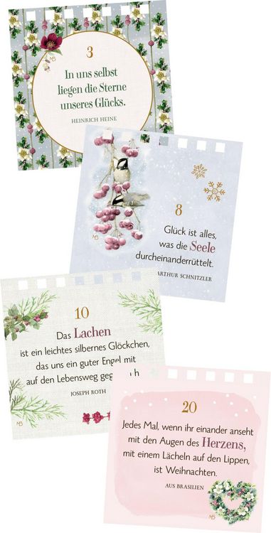 Produktbild: Mini-Tisch-Adventskalender &ndash; Zeit f&uuml;r Gl&uuml;ck