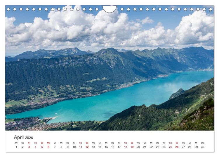 Produktbild: Berner Oberland - Bergwelten (Wandkalender 2026 DIN A4 quer), CALVENDO Monatskalender